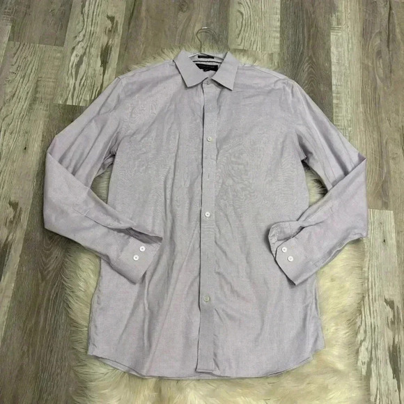 Banana republic standard fit non iron light purple sz m - Picture 3 of 7